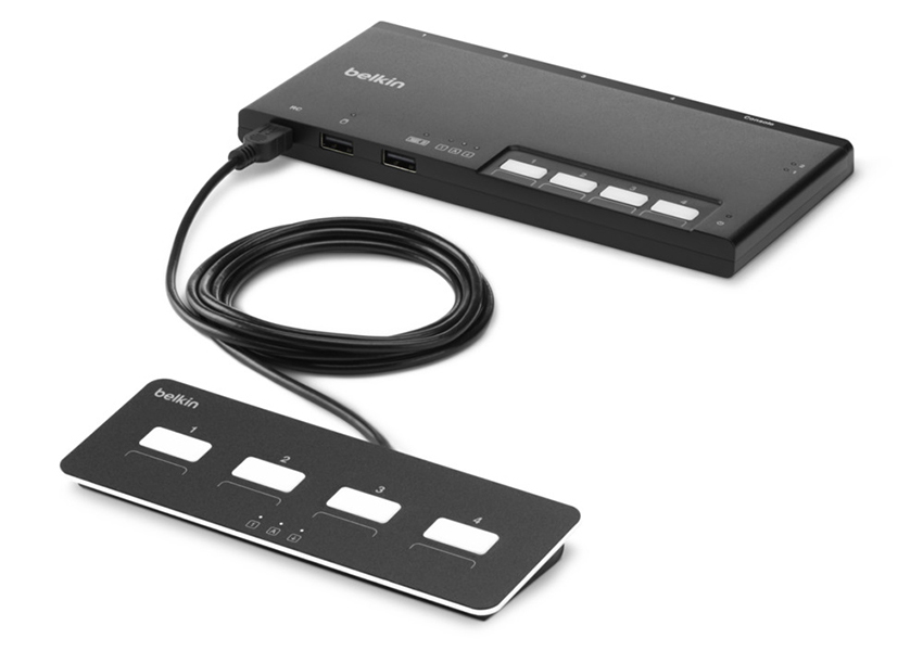 You Recently Viewed Belkin F1DN204MOD-BA-4 4-Port Dual Head Modular KVM Switch Image
